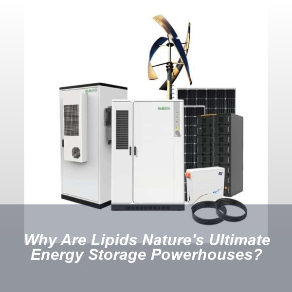 Why Are Lipids Nature's Ultimate Energy Storage Powerhouses?
